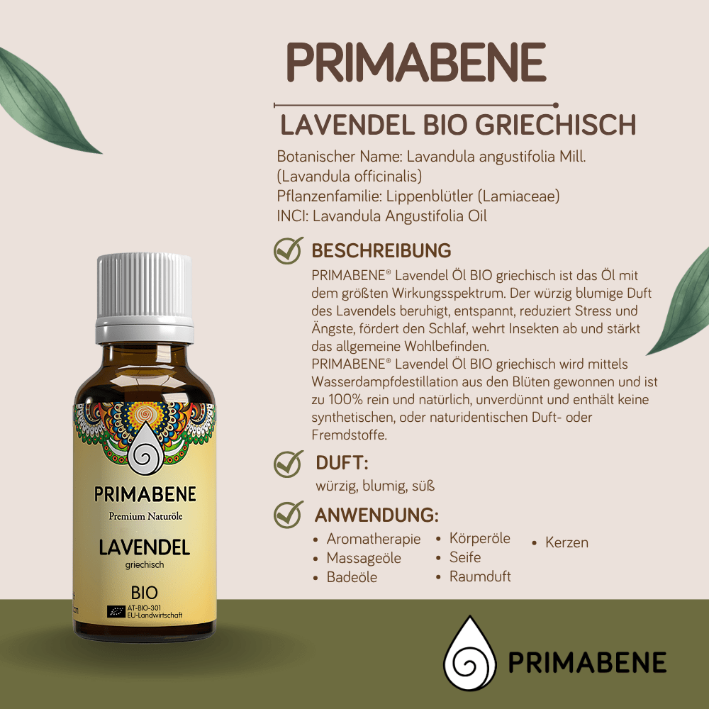 Bild von Lavendel Bio griechisch, 100% rein ätherisches Öl
